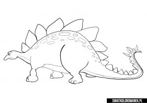 Dinozaur do pokolorowania