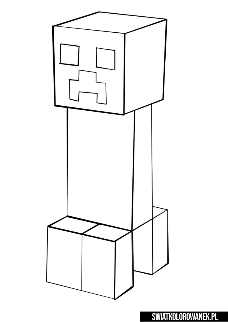 Creeper Minecraft kolorowanka