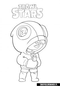 Colouring Brawl Stars Leon