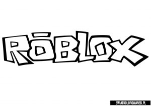 Roblox kolorowanka logo
