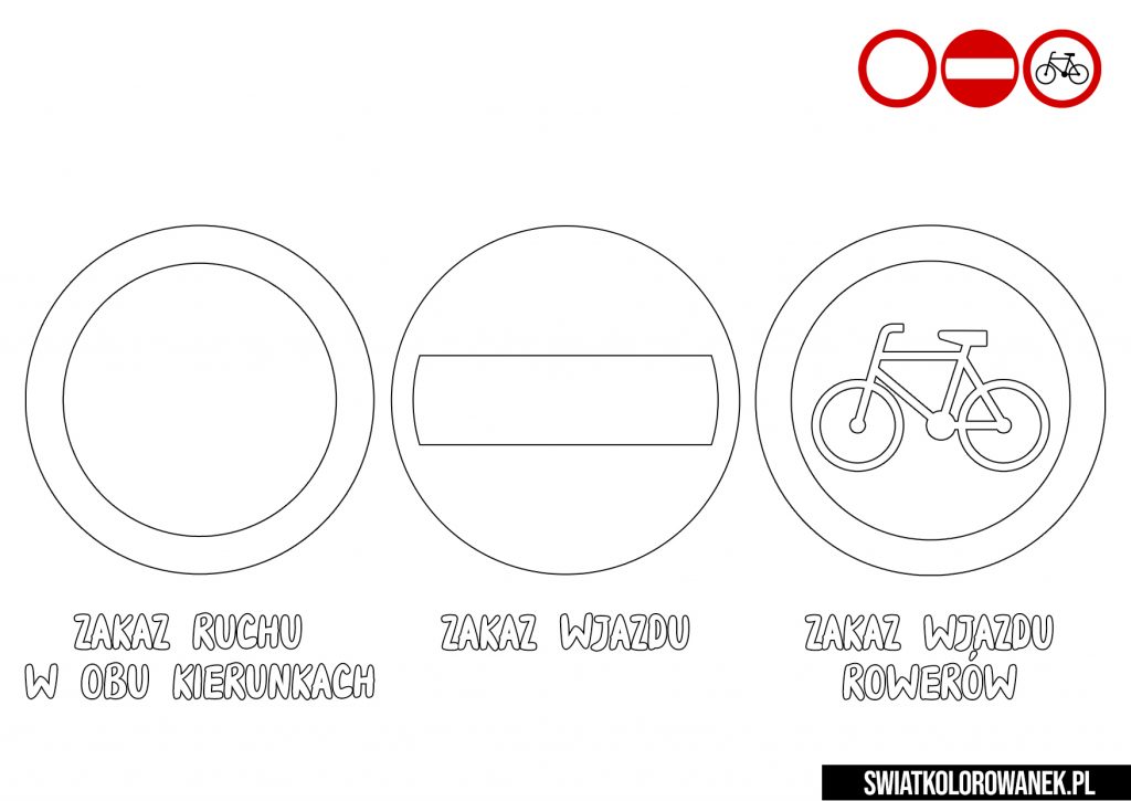 Znaki zakazu dla rowerów