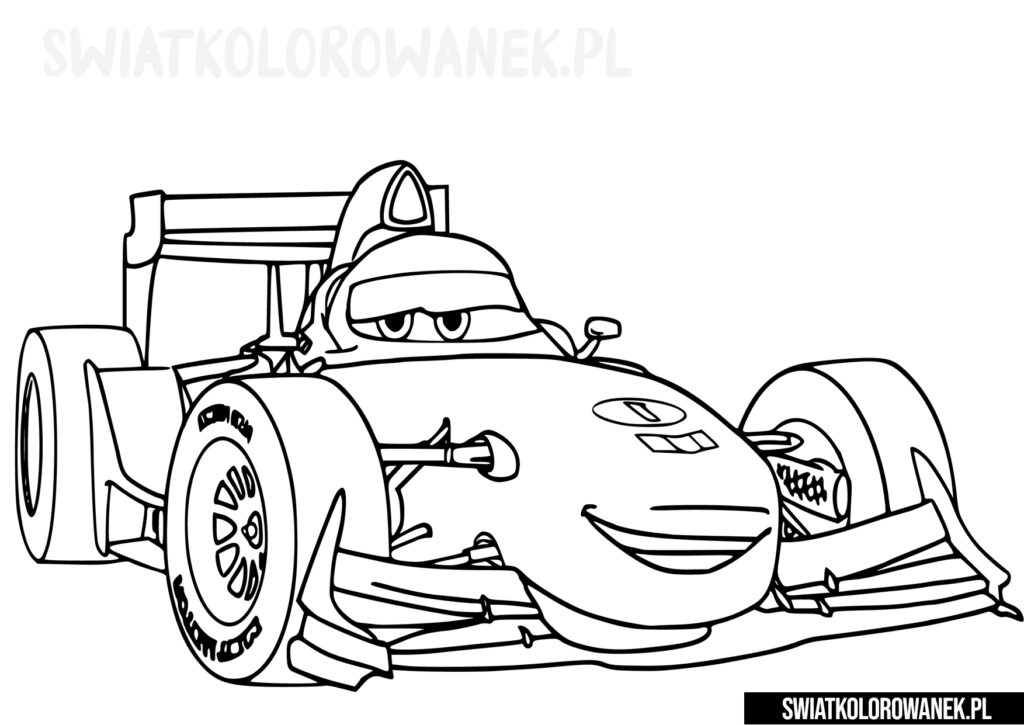 F1 kolorowanka Auta Cars