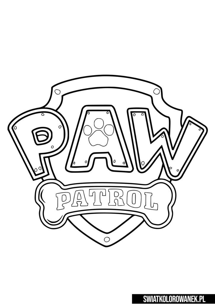 Kolorowanka Logo Psi Patrol