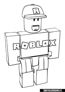 Roblox Avatar kolorowanka - Darmowe kolorowanki do druku