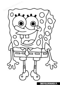 Spongebob Kanciastoporty Kolorowanka