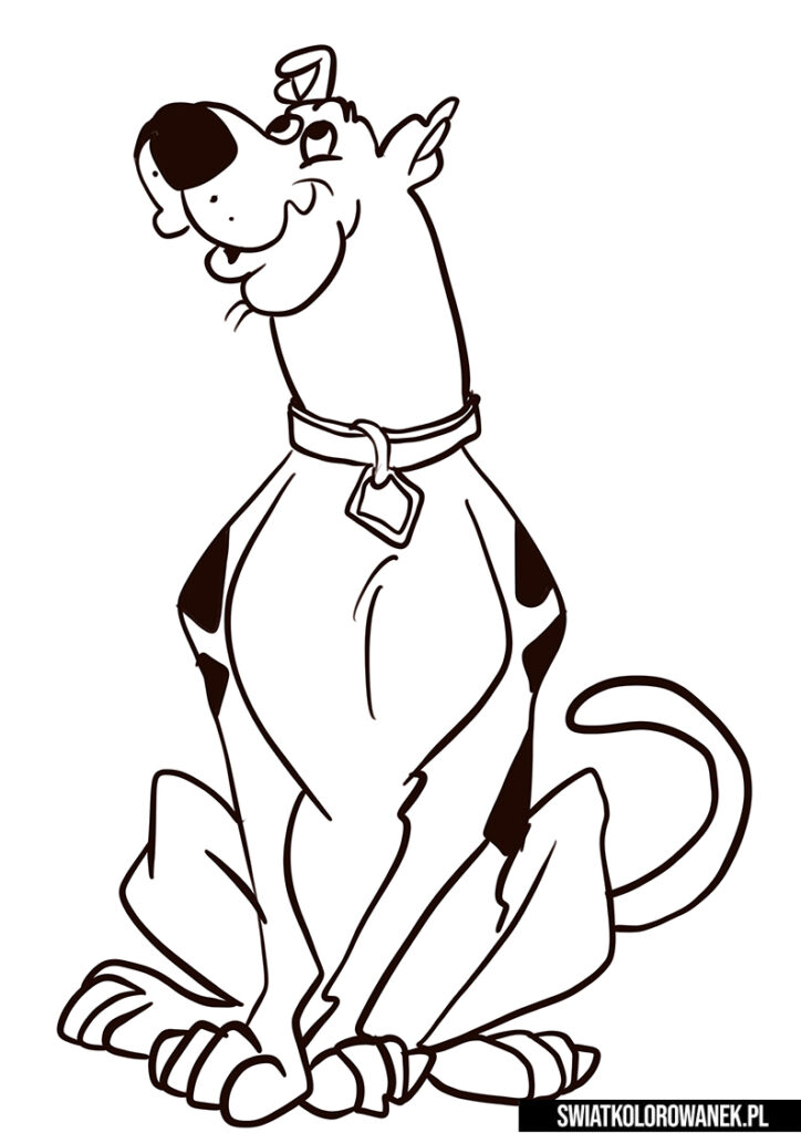 Kolorowanki z psami - Scooby Doo
