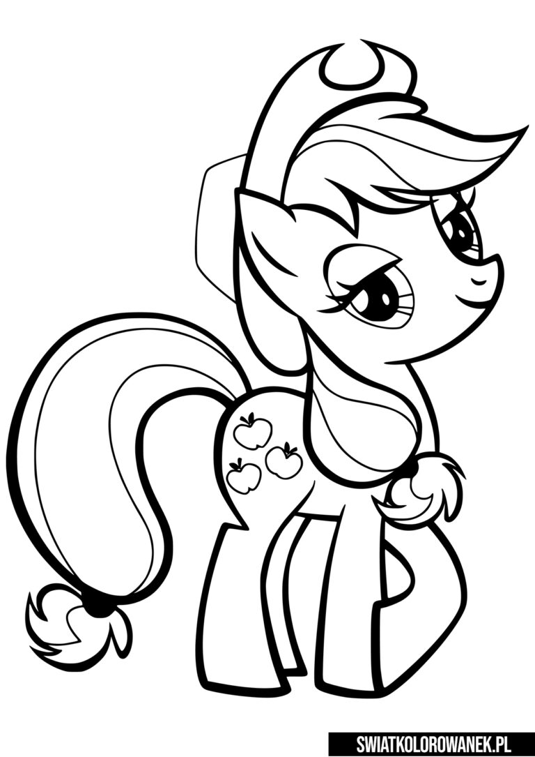 Kucyk Pony Kolorowanka Apple Jack