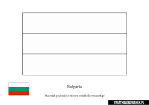 Kolorowanka Flaga Bułgarii