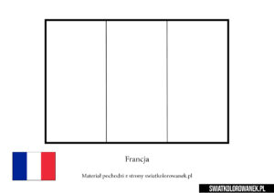 Kolorowanka Flaga Francji