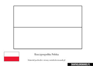 Kolorowanka Flaga Polski
