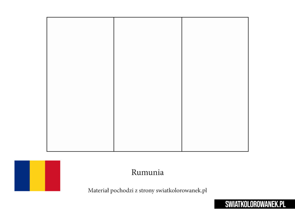 Kolorowanka Flaga Rumunii