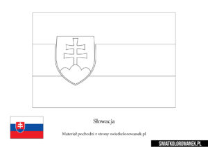 Kolorowanka Flaga Słowacji