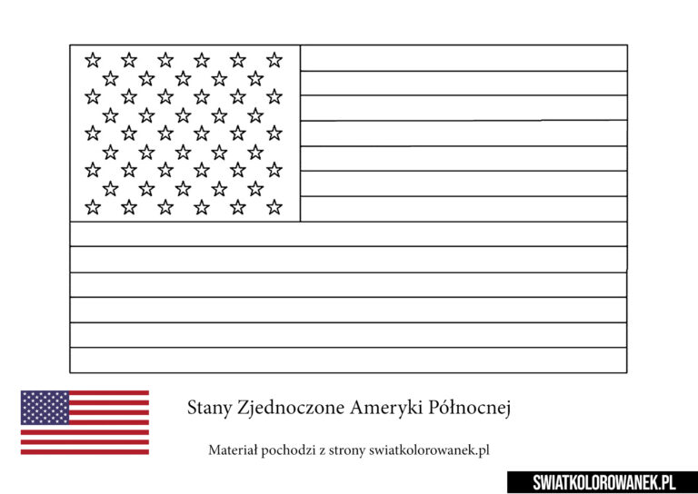 Flaga USA Stany Zjednoczone Ameryki Północnej