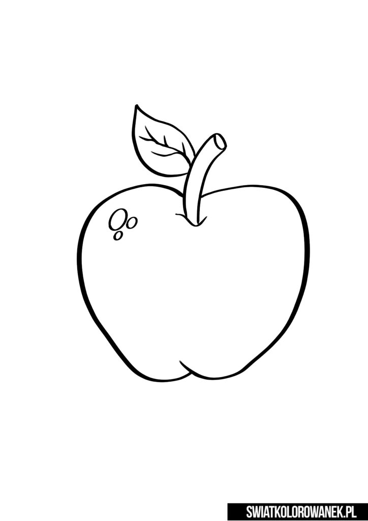 Jabłko kolorowanka