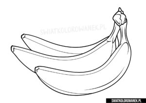 Kolorowanka Banan