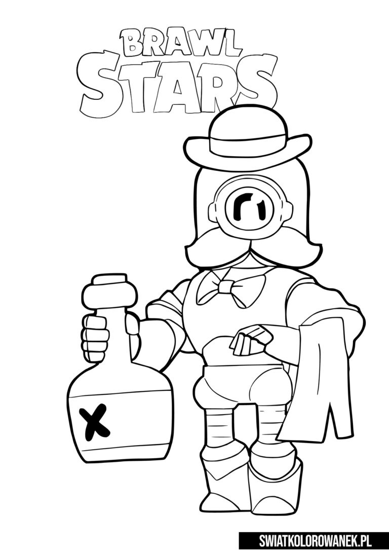 Kolorowanka Barley Brawl Stars. Kolorowanki Brawl Stars.