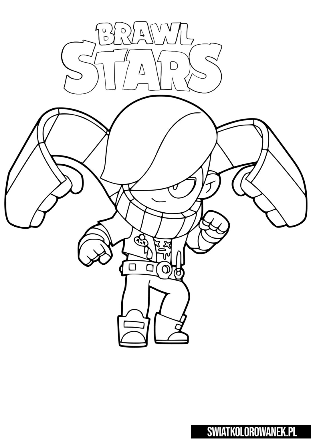 Kolorowanka Edgar Brawl Stars Darmowe kolorowanki do druku
