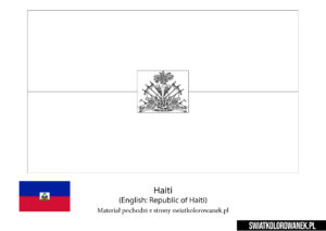 Kolorowanka Flaga Haiti