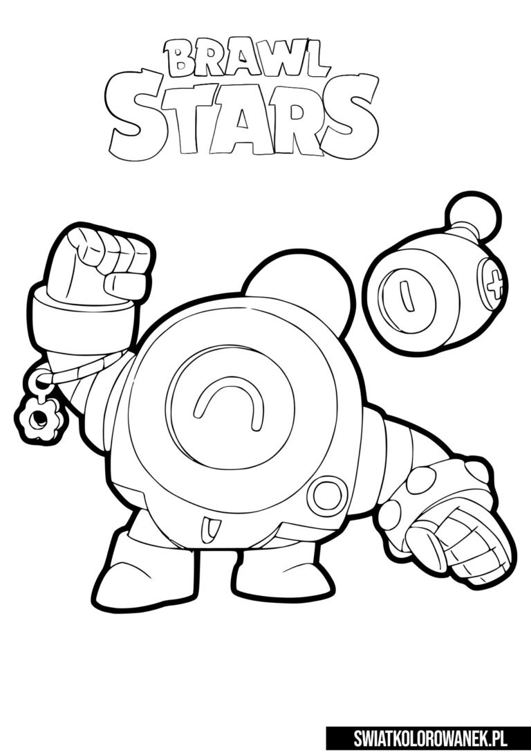 Kolorowanka Nani Brawl Stars