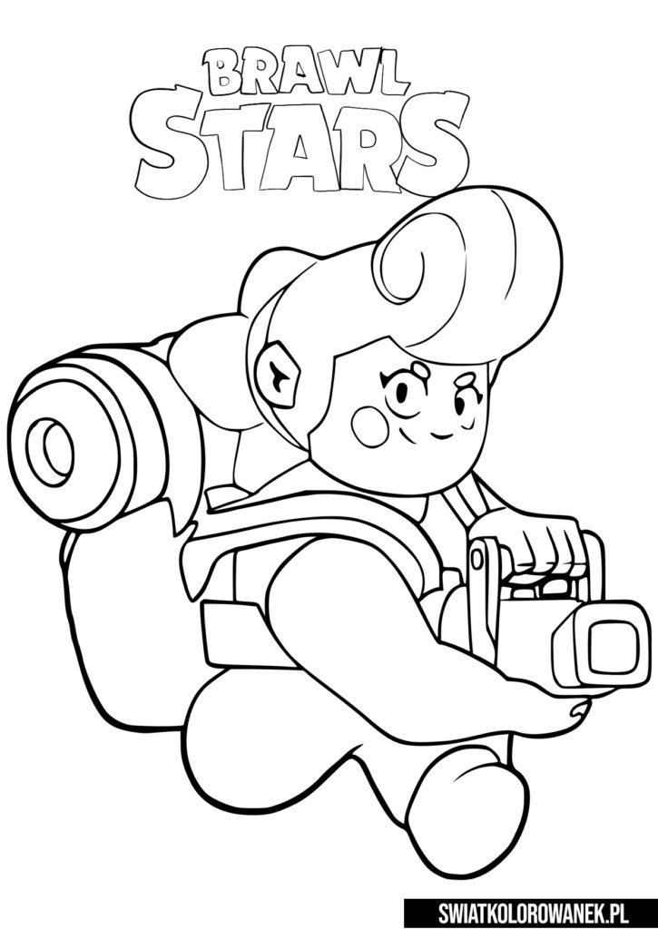 Kolorowanki Brawl Stars Pam.