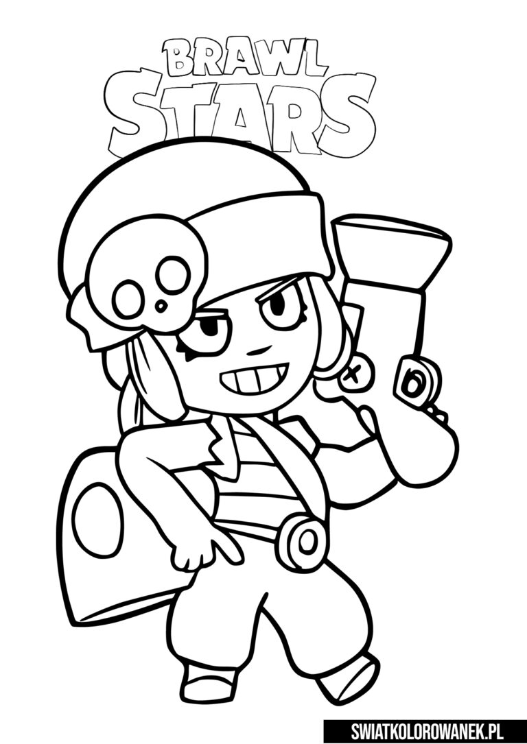 Kolorowanka Penny Brawl Stars. Kolorowanki Brawl Stars.