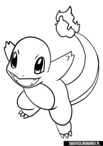 Charmander Kolorowanki Pokemon dla dzieci