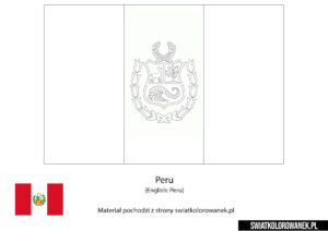 Kolorowanka Flaga Peru