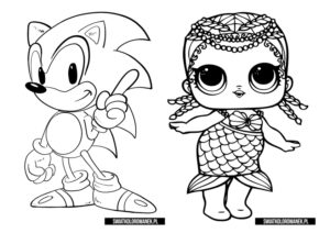 Kolorowanka LOL Kolorowanka Sonic