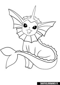 Kolorowanki Pokemon Vaporeon