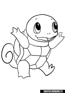 Squirtle Kolorowanka dla dzieci Pokemon