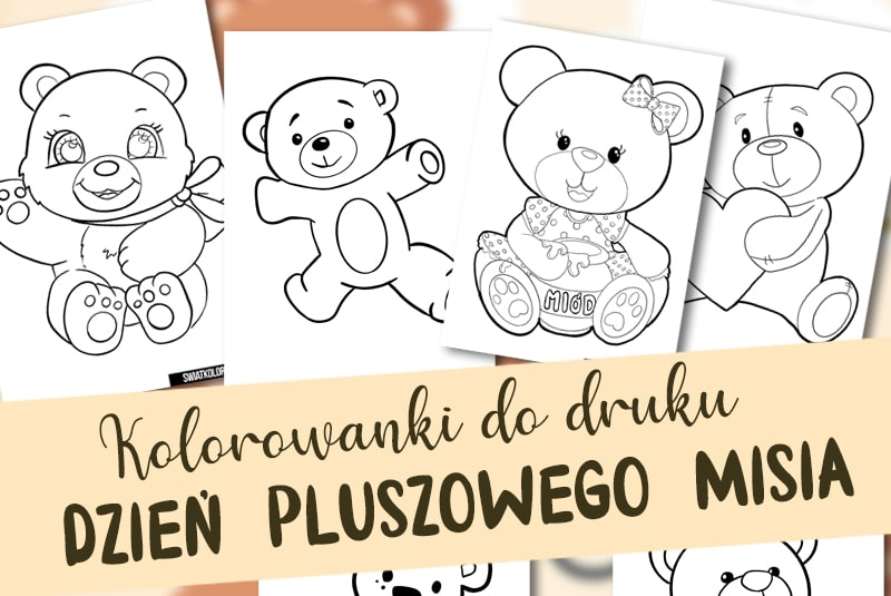 Dzień pluszowego misia malowanki-min