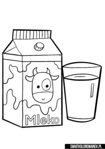 Kolorowanka mleko do druku