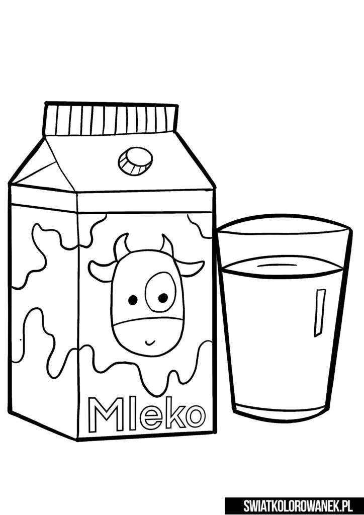 Kolorowanka mleko do druku