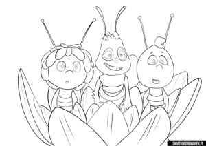 Pszczółka Maja i przyjaciele malowanki