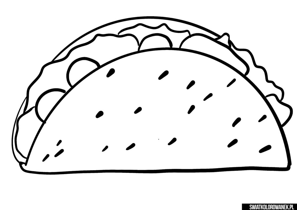 Taco Meksykańskie kolorowanka