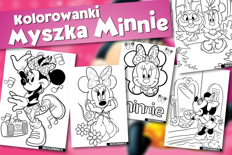 myszka minnie kolorowanki do druku