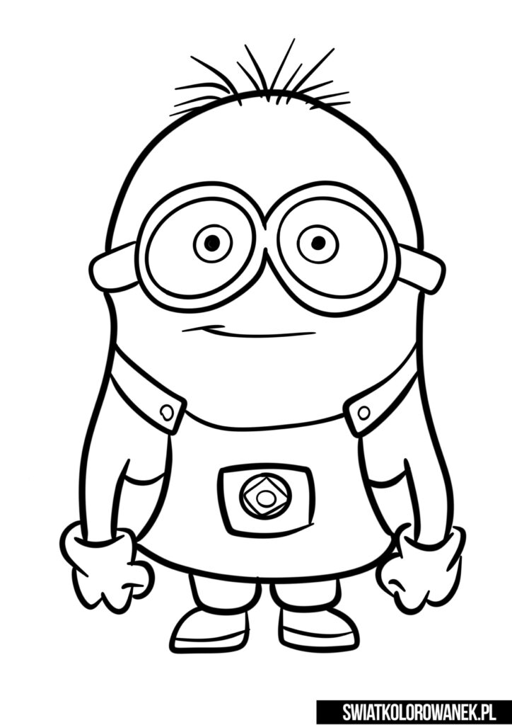 Kolorowanka z Minionkami. Malowanki Minionki.