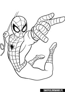 Malowanki Spiderman dla chłopców. Spiderman Kolorowanka