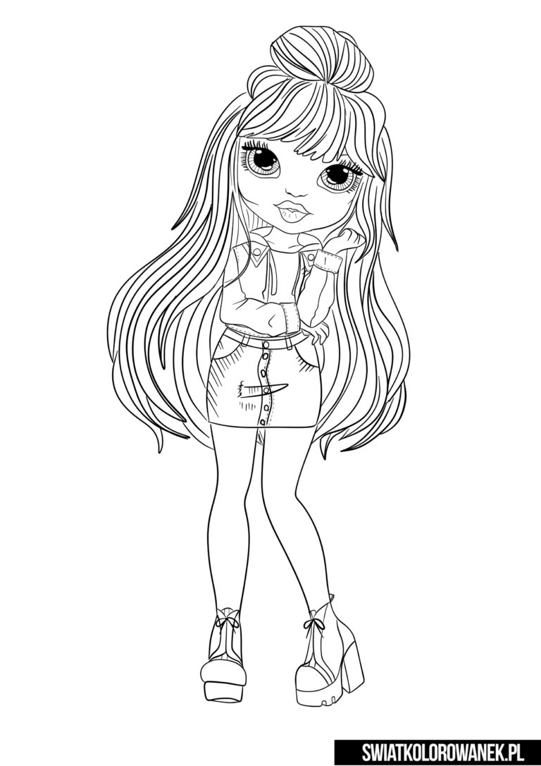 Rainbow High Dolls Free Coloring Pages