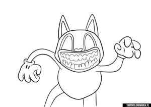 Cartoon Cat coloring page Kolorowanka