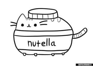 Kolorowanki Pusheen Nutella