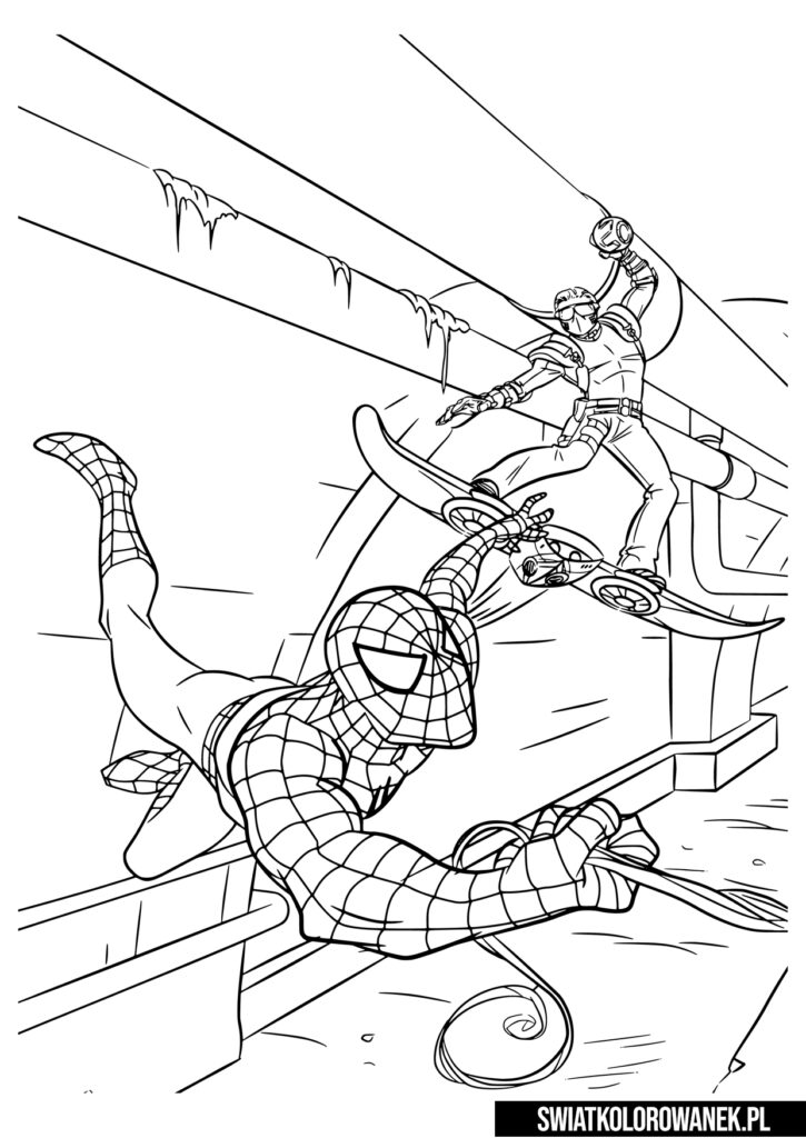 Kolorowanki Spiderman do druku