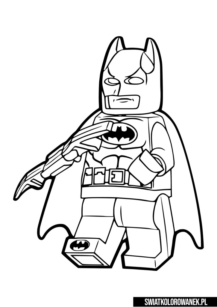 Lego Batman Kolorowanka. Malowanka Lego Batman.