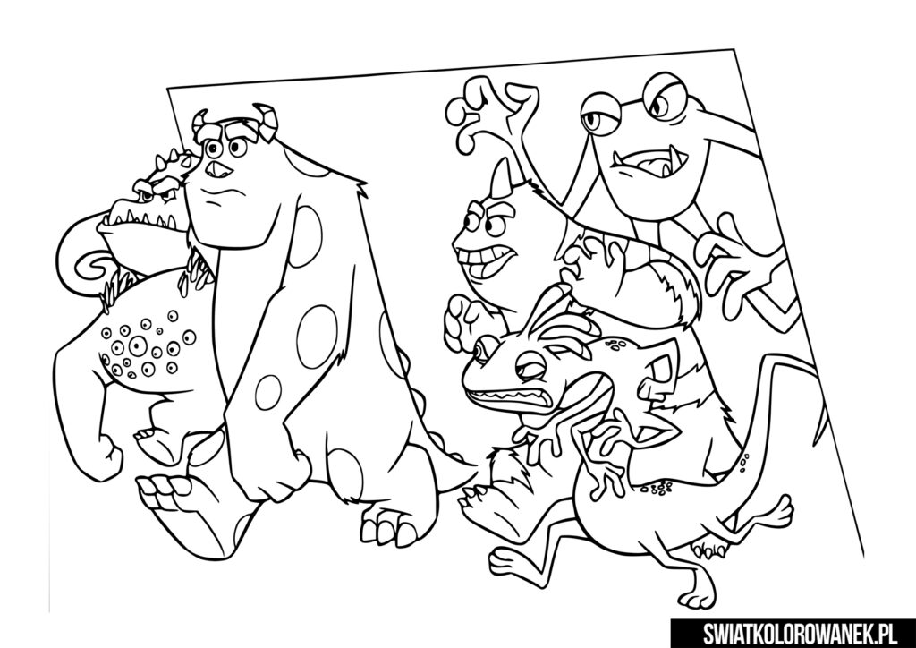Monster Inc Coloring Page