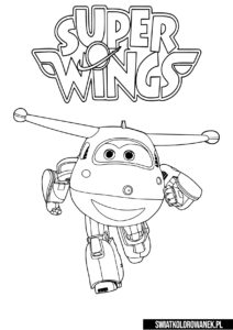 Dżetek Super Wings Malowanka dla przedszkolaków