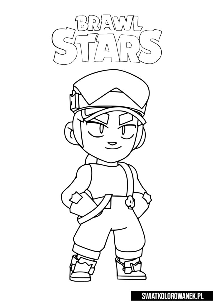 Kolorowanka Fang Brawl Stars