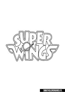 Logo Super Wings kolorowanka. Pobierz kolorowankę.