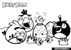 Angry Birds Malowanka Pisanki. Pobierz i wydrukuj.