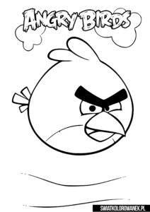 Angry Birds Red. Kolorowanka z Angry Birds