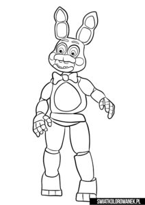 Kolorowanka Fnaf Bonnie. Kolorowanki Five Nights at Freddy's